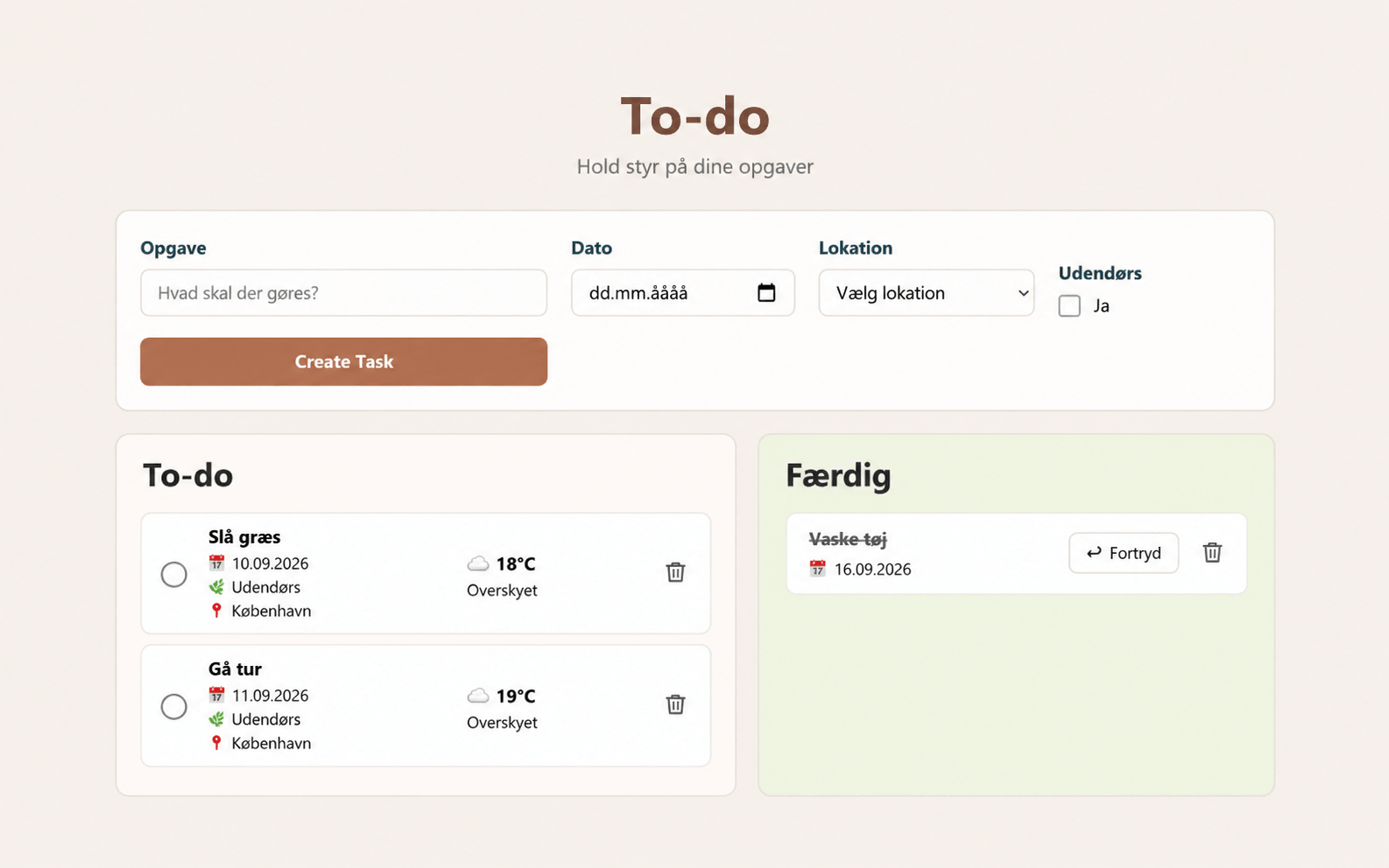 Todo App-projekt